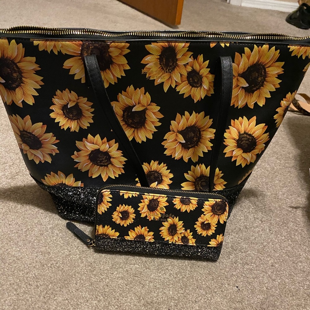 Sunflower bag & wallet